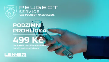 Podzimní prohlídka za 499 Kč Peugeot - Lenner Motors
