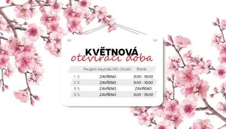 Otevírací doba - květen 2026
