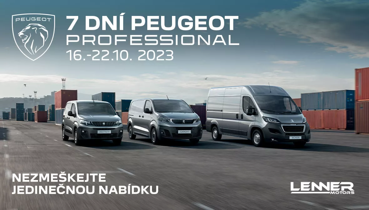 7 dní Peugeot Professional - Lenner Motors