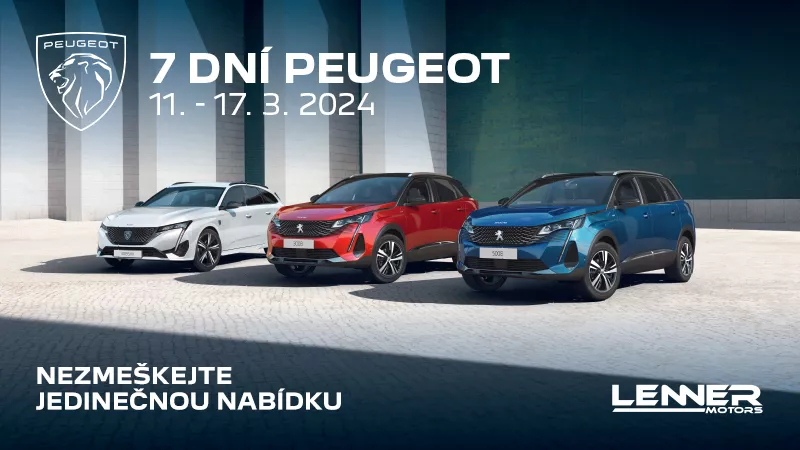 7 dní Peugeot 03/2024 - Lenner Motors